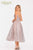 Glittering Sequin Tulle V-Neckline Midi Dress 231P0593