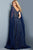 Plunging Neckline Sequin Embellishment Tulle A-line Dress by Jovani 23362
