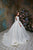 3/4 Sleeves Luxurious Brocade  Jacquard Princess Communion Gown 2353