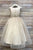 3D Applique Top Satin and Organza Skirt Children dress