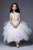 Multi tiered Skirt with Sequined Top Flower Girl Dress