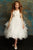 Multi tiered Skirt with Sequined Top Flower Girl Dress
