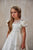 Lush Satin Sweet  Sleeves A-line  Illusion Back Flower Girl Communion Dress Celestial 3224