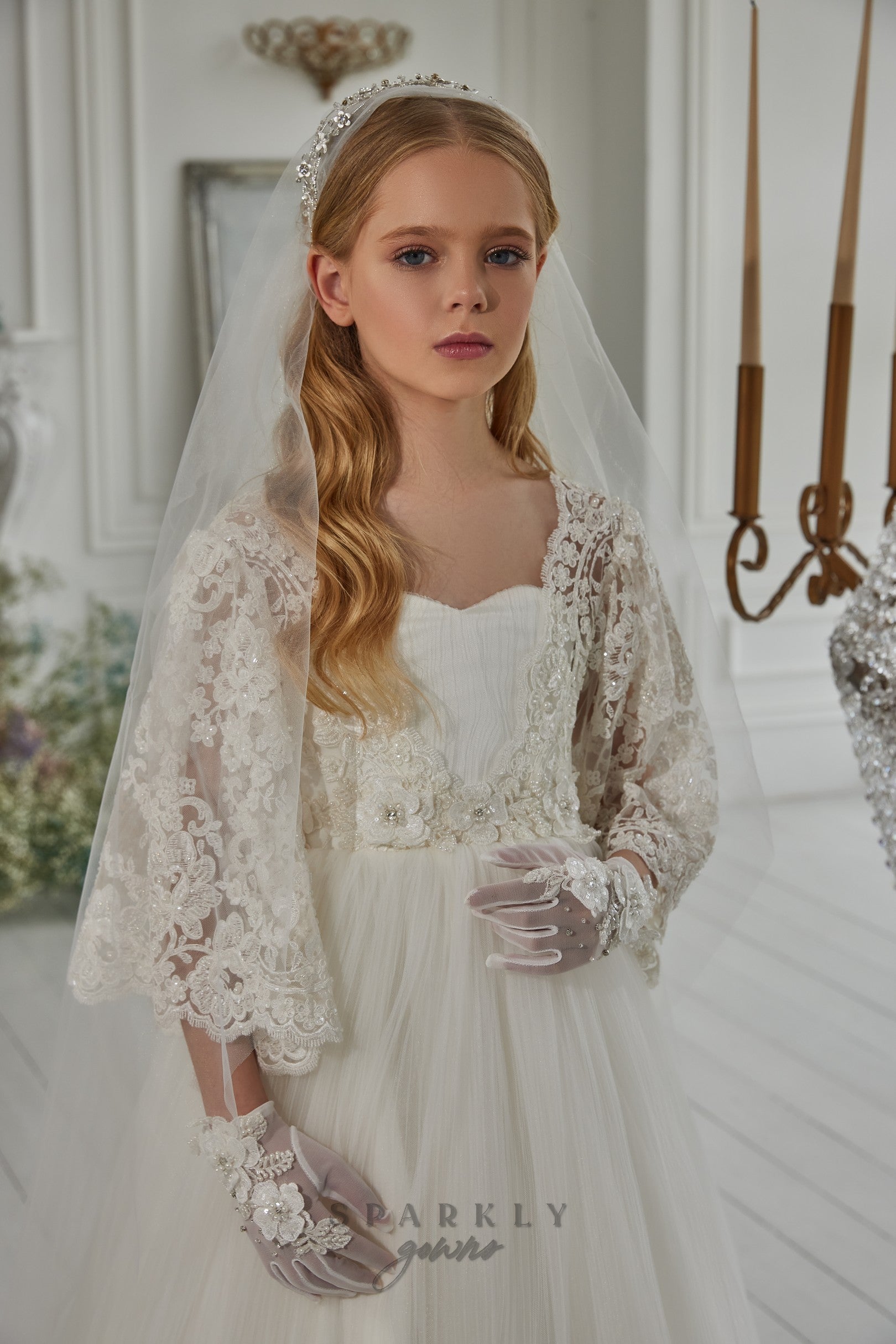 First Communion Veil With Bow -   First communion veils, Communion  veils, Communion