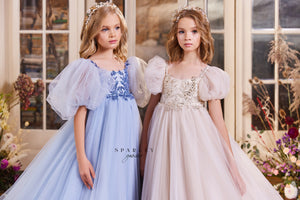 Puffy Sleeves Girl First Communion Dress Celestial 3403