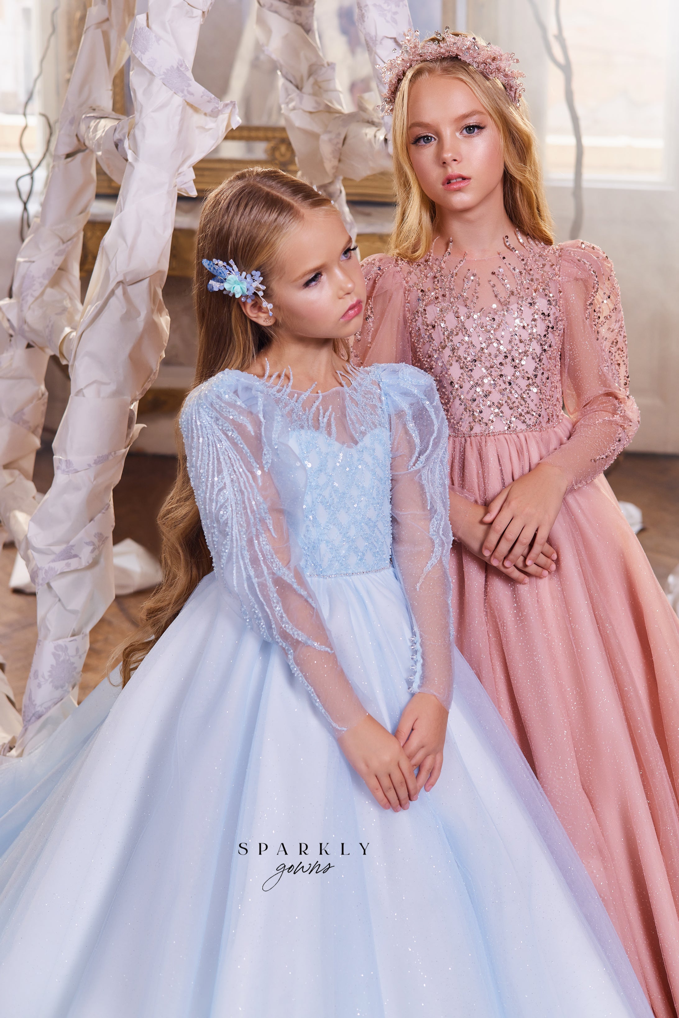 Kids little girls Arabella Daisy Tulle Dress - Baby Pink – Fox Baby & Co