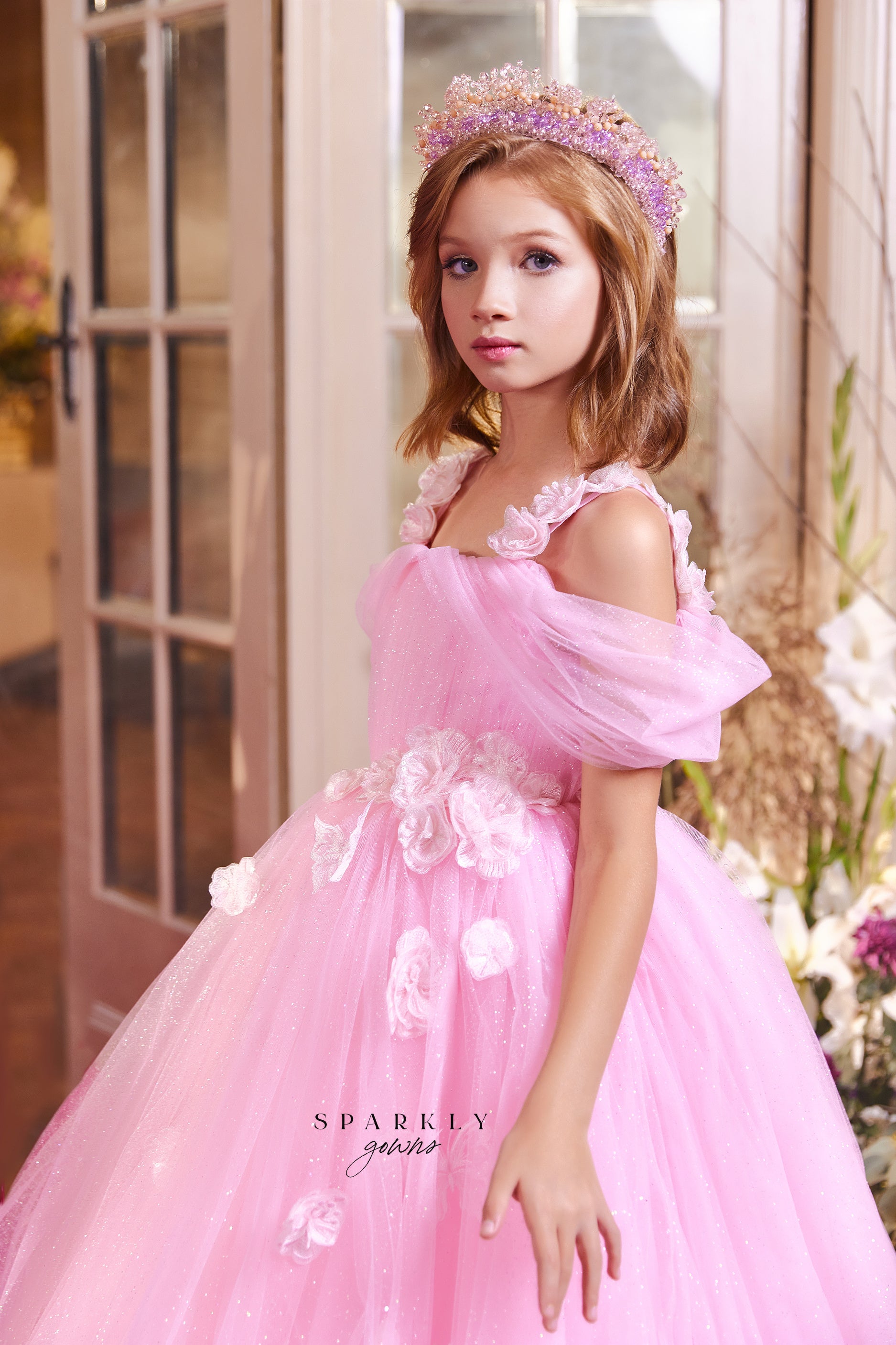 Pink Princess Communion Dresses