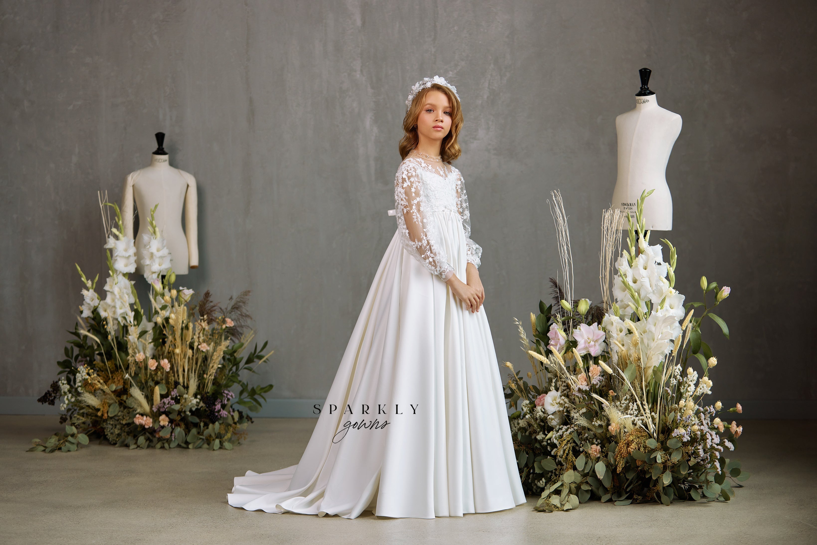 white celestial dress in Heavenly Coquette Sky 100 polyester care Virginia Dress Celestial White Celestial