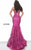 Jovani 3675 Floral Embroidered V-Neckline Prom Dress