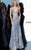 Jovani 3675 Floral Embroidered V-Neckline Prom Dress