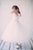Flower Embroidered First Communion Tulle Dress Style 368