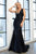 Fitted Satin Sleeveless  Open Back Dusty Mint Evening Gown AC370