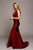 Fitted Satin Sleeveless  Open Back Dusty Mint Evening Gown AC370