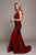 Fitted Satin Sleeveless  Open Back Dusty Mint Evening Gown AC370