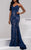 Jovani 37334 Fitted Strapless Lace Formal Dress Prom Evening Dress