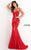 Jovani 37334 Fitted Strapless Lace Formal Dress Prom Evening Dress