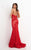 Jovani 37334 Fitted Strapless Lace Formal Dress Prom Evening Dress
