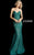 Jovani 37334 Fitted Strapless Lace Formal Dress Prom Evening Dress