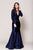 Navy Long Sleeves Dresses 381