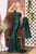 One-Shoulder Satin Fitted Green Emerald Evening Dress AC387