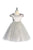 Elegant Satin and Tulle Holiday Dress for Little Girls 452