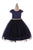 Elegant Satin and Tulle Holiday Dress for Little Girls 452