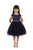 Elegant Satin and Tulle Holiday Dress for Little Girls 452