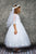 Embroidery Mesh Half Sleeve First Communion Dress 462