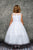 Venetian Lace Illusion First Communion Dress