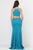 Jersey Halter Neckline Floor Length Gown 8156