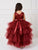 Blush Ruffled Tulle High-Low Flower Girl  Dress 5658