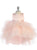 Blush Ruffled Tulle High-Low Flower Girl  Dress 5658