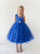 Delicate Glitter V Neckline Tulle Flower Girl Dress 5698