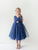 Delicate Glitter V Neckline Tulle Flower Girl Dress 5698