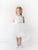 High Low with Lace Bodice and removable Beaded Sash Flower Girl Dress