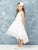High Low Mikado Lace Appliques Flower Girl Dress 5760