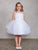 Sleeveless  Illusion Neckline Short  Flower Girl Dress Tip Top 5800