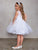 Sleeveless  Illusion Neckline Short  Flower Girl Dress Tip Top 5800