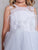 Sleeveless  Illusion Neckline Short Champagne Flower Girl Dress Tip Top 5800