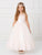 Illusion neckline Tulle Skirt Flower Girl Dress Girls 5801