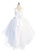 Asymmetric Skirt Glitter Bodice  Sleeveless  Mauve Communion Flower Girl Dress  5814M