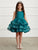 Ruffles Skirt Glitter Horse Hair Flower Girl Dress  Black 5829Bl