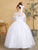 Illusion Neckline and Lace Applique Pageant Flower Girl 5830
