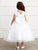 Satin Bodice Cape Sleeves Tulle Skirt Flower Girl First Communion 5832