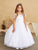 Sequin Appliques with Shoulder Accent Flower Girl 5839