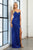 Fitted Side Slit Mermaid Floor Prom Dress Gown  BZ011