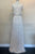 Embroidered Floral Natural Waistline Long Dress By Amelia Couture IN004