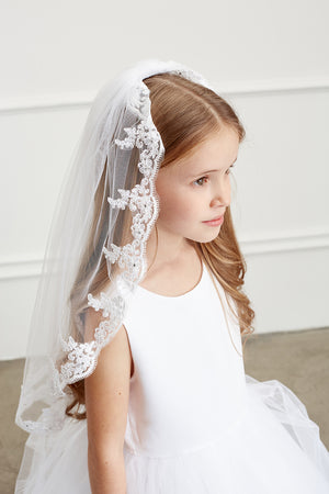 Mantilla Veil First Communion Accessories Style  604