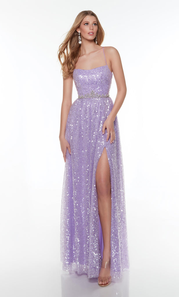 Alyce 61242 A-line Sequin Prom Dress