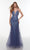 Alyce 61245 Plunging Neckline Floral Prom Dresses